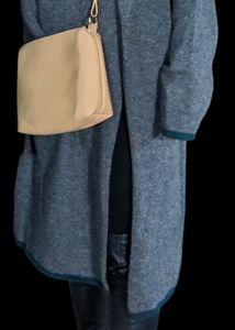 Winter Woolen Midi Turtleneck Slit Dress