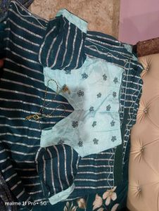 Elegant Striped Saree
