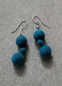 Teal Drop Earrings