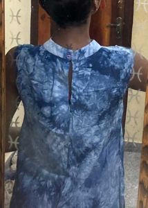 ❗PRICE DROP❗Denim Printed Mini Dress