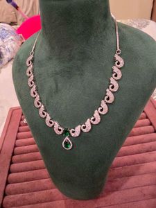 Zircon Green Stone Necklace Set