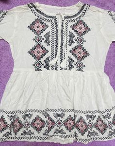 White Short Kurti