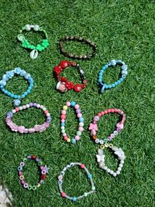 Colorful Beaded Bracelet Collection.