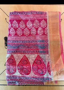 2 Designer Cotton Sarees Combo