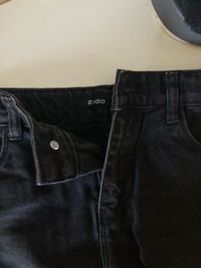 Black &#39;Super Cool&#39; Denim Mini Skirt