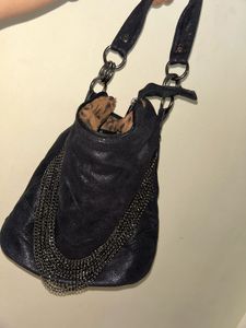 Black Chain Hobo Bag