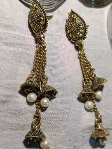 Statement Earrings &amp; Bangle