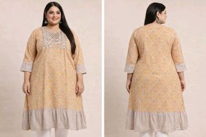 Printed Ethnic Kurta With Dupatta