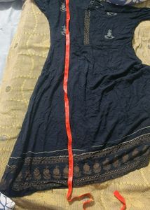 Black Long Frok Gown L Size