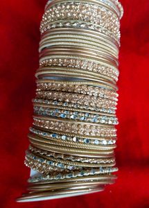 Women Golden Chudi Set