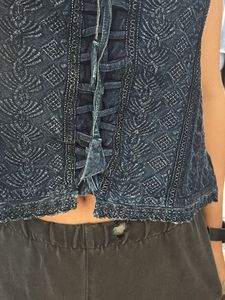 Denim Lace-Up Tank