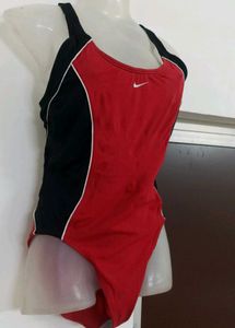 red swimsuit