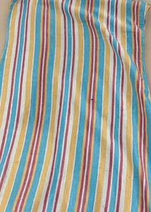 Striped Sleeveless Ethnic Dress