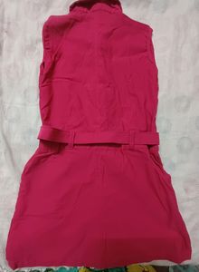Stylish Electric Pink Dress For 6 Yo