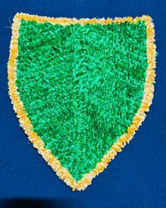 Green Leaf With Golden Border