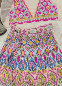 Elegant Embroidered Lehenga Choli Set