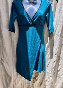 I. Teal Mini Dress