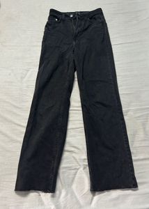 H&M charcoal straight fit jeans