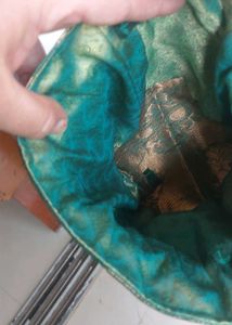Green Colour Ethnic Premium Batuva Bag