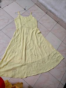 Yellow Embellished Sundress