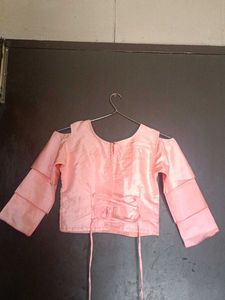 Pink Embellished Crop Top