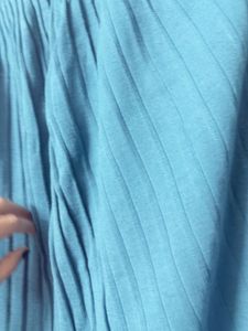 Warm Pleated Blue Top