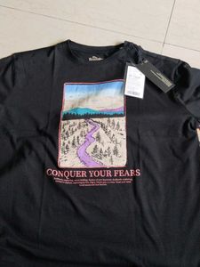 Black Graphic Print T-Shirt