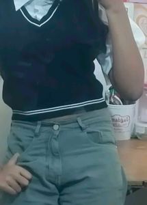 Korean top with white shirt included