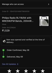Philips Radio RL118/94 with MW/SW/FM Bands, 200mW