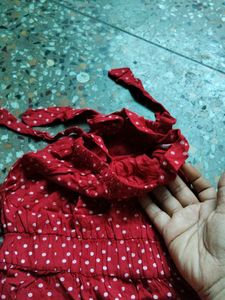 Red Polka Dot Romper