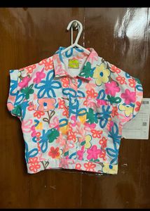 Crop Top And High Pant Set For Girl