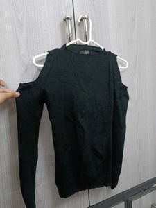 Cold Shoulder Knit Top