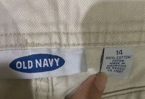 Old Navy Beige  Button-Front Skirt