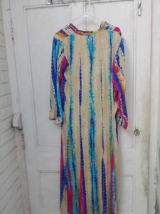 tie die women flared kurta