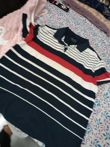 Striped Polo T-Shirt