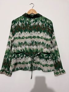 Green Patterned Shirt