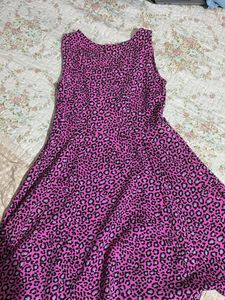 Pink Animal Print Dress