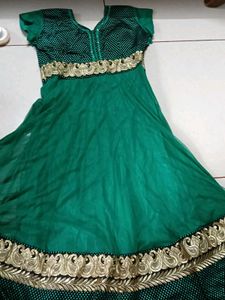 Emerald Green Anarkali Dress