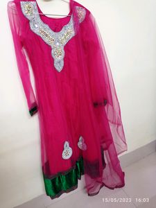 Pinkish Suit For Party Wear