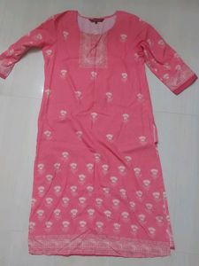 Pink Straight Kurti