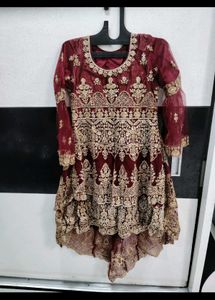 Heavy wedding pakistani  dress 3 pice