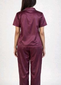 Satin Pajama Set ( Wear only by models)