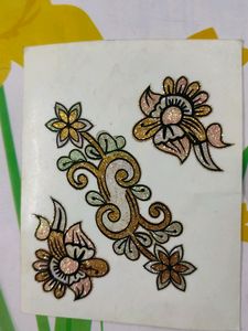 Nail Art Stars And Sticker Mehandi