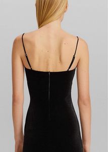 Black Velvet Mini Dress