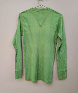 Green long sleeved T-shirt