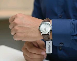 TITAN Brown Leather Watch