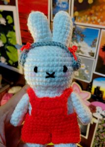 Crochet Bunny Plush Toy - Special Price For 2 Hrs