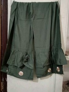 green gotta patti work kurta sharara
