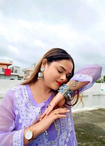 Lavender Kurta With Inner