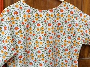 Brand New Floral Embroidered Kurti with Pant